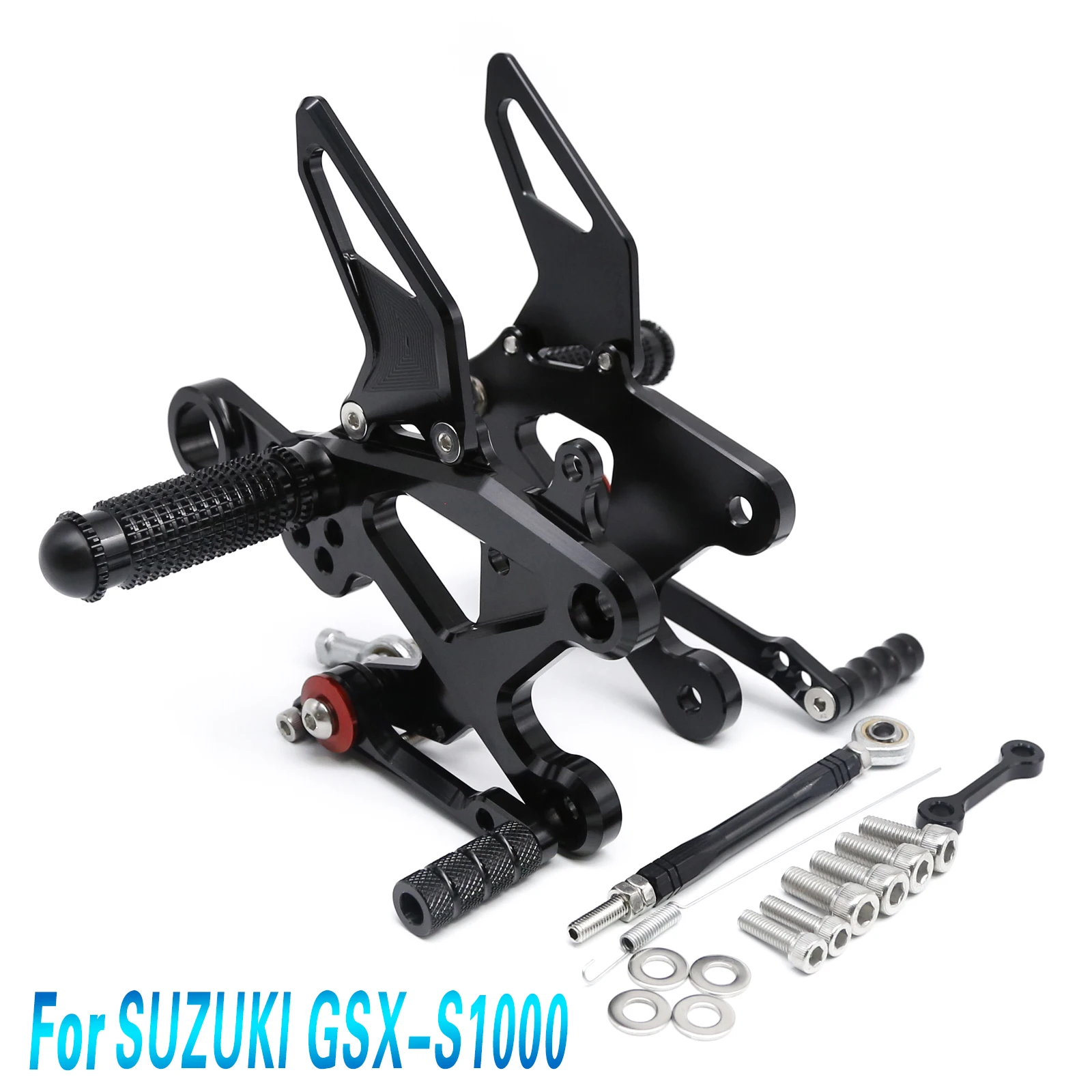 For Suzuki GSX-S1000/F 2015-2024 Aluminum Motorcycle Rearset Footrest Footpeg Rear Set Footrest Foot Peg New