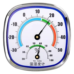 Termômetro premium para montagem em parede, higrômetro para medição confiável de temperatura e umidade interna e externa