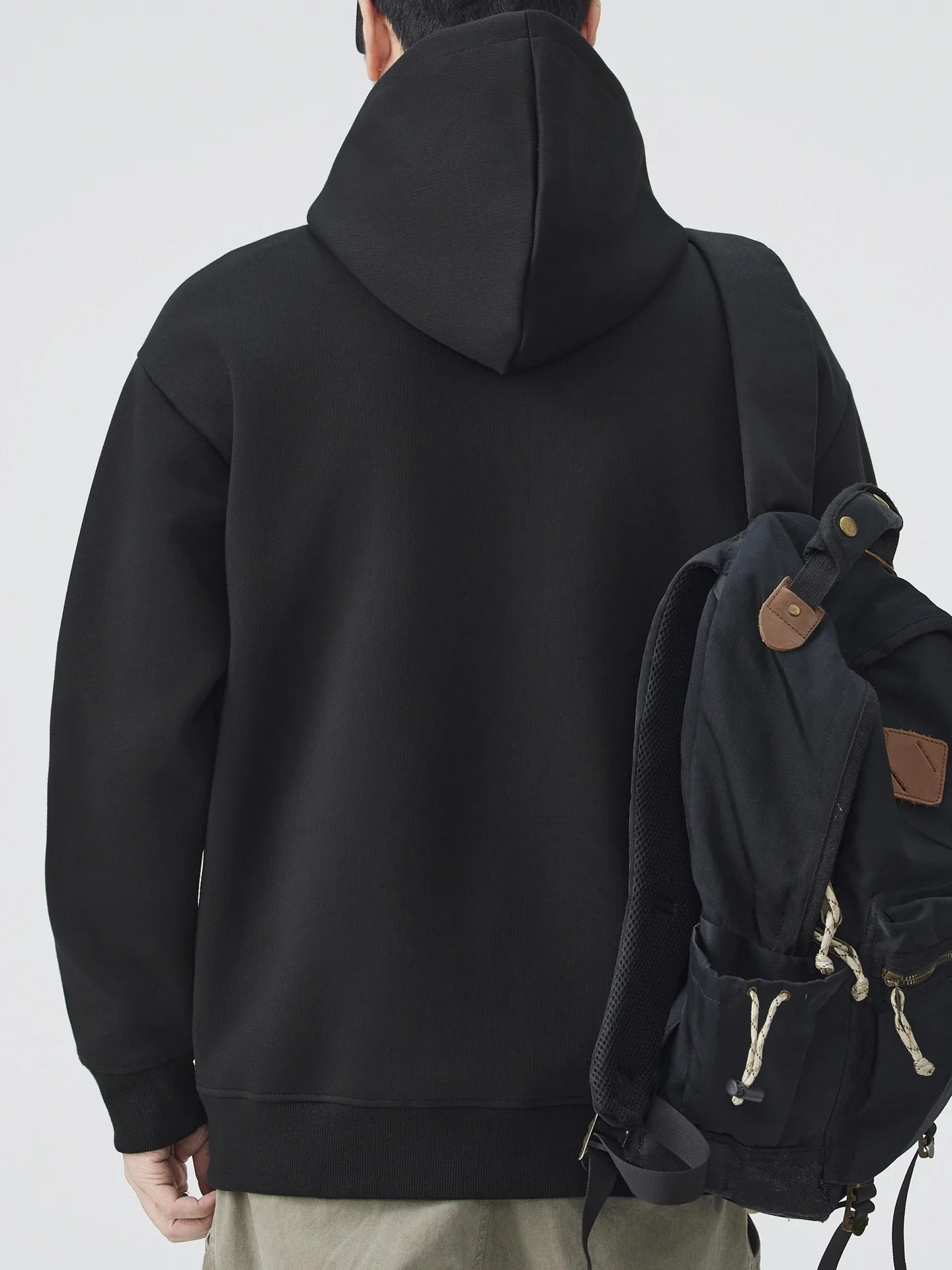 ملابس رياضية كاجوال للرجال من Bla Hoodie Jaet ثقيلة الوزن أمريكية Sle سترة خارجية مفتوحة للمراهقين والشباب