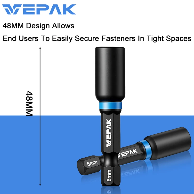 VEPAK Nut Socket Set 1/4