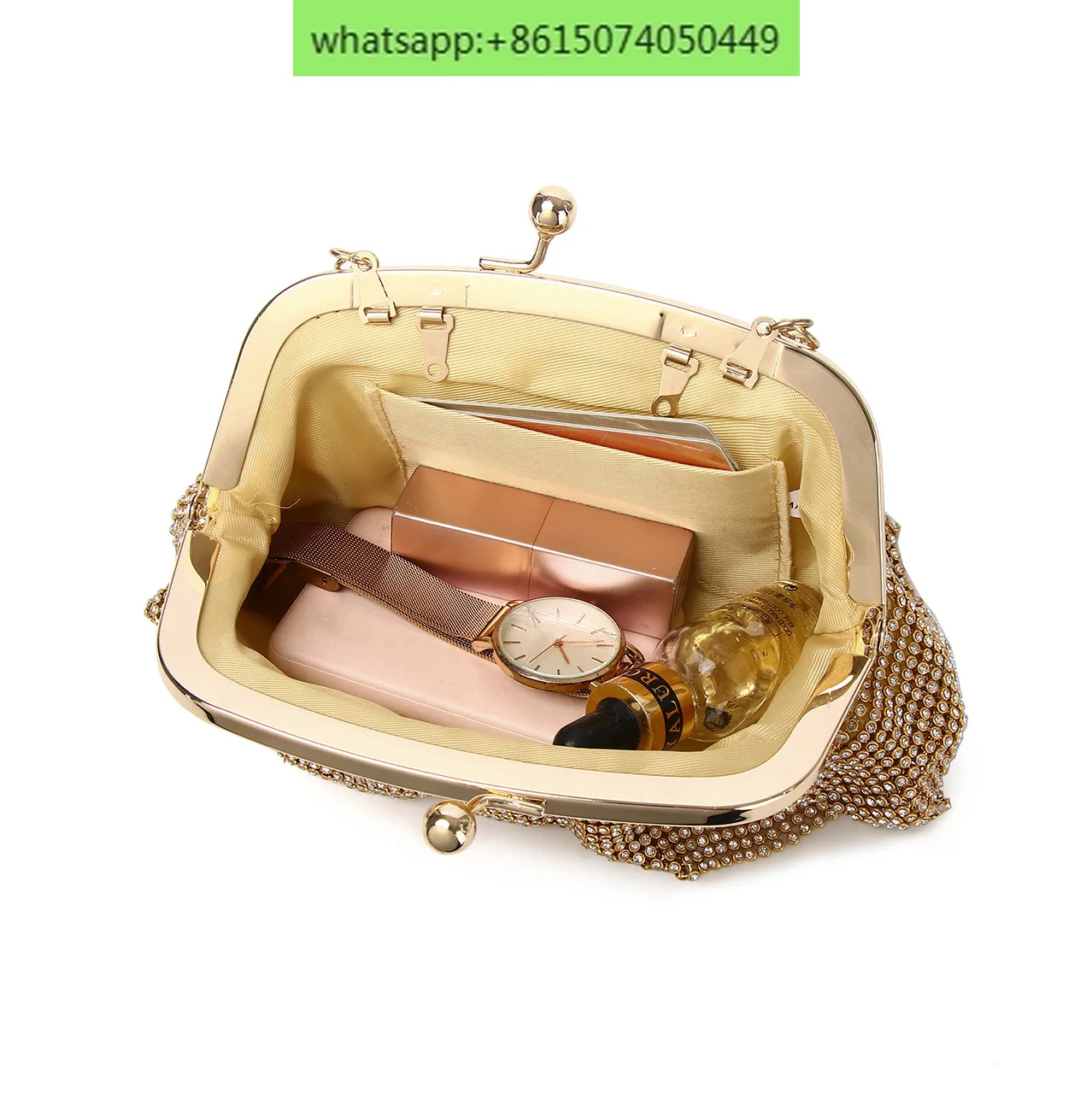 Banquet handbags European and American rhinestone dinner bags ladies party mobile phone bags fashion handbags