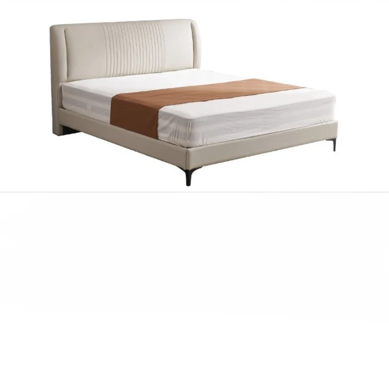 

Technology fabric bed, modern minimalist light luxury double bed