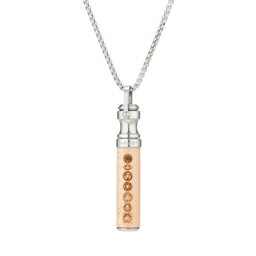 528 Hz Chakra Natural Wooden Anxiety Breathing Necklace Frequency Sound Healing Devices Meditation Mindfulness Stress Relief
