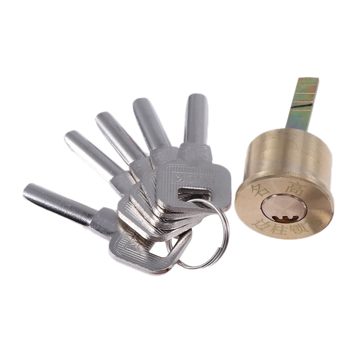 الأجهزة الأمنية الصلبة النحاس حافة اسطوانة قفل باب المرآب تتضمن حلقة الكسوة تصاعد لوحة مسامير مفاتيح لزلاج الليل