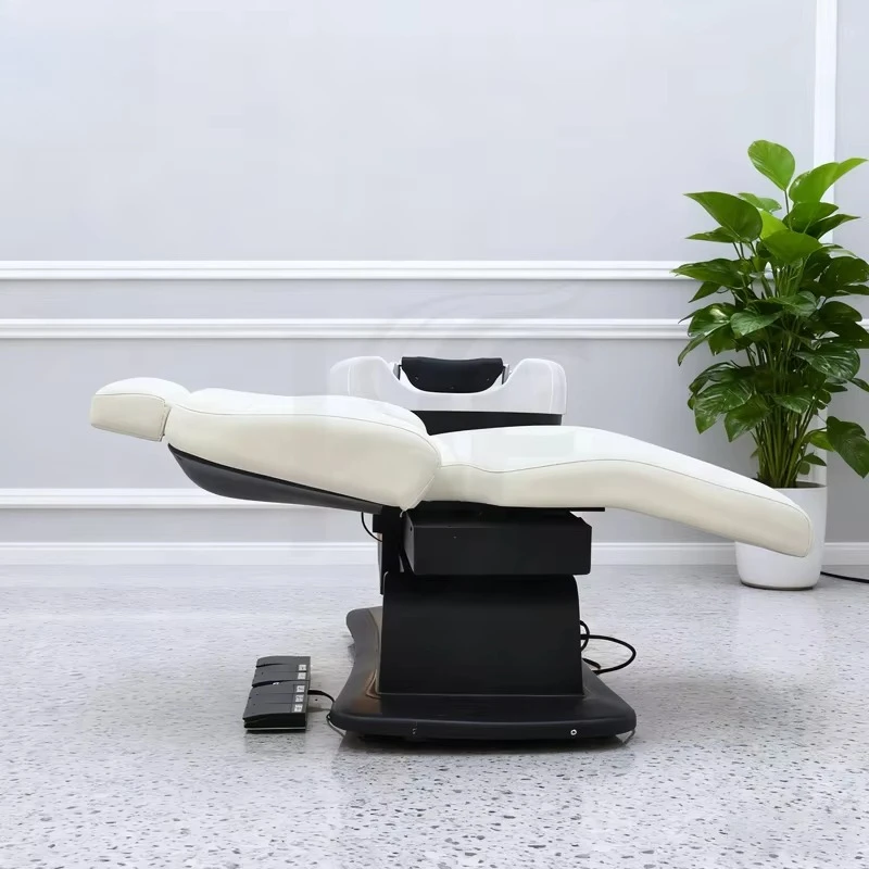 Lay Down Washing Salon Headspace Massage Ceramic Basin Bowle Electric Shampoo Bed With Salon Sink