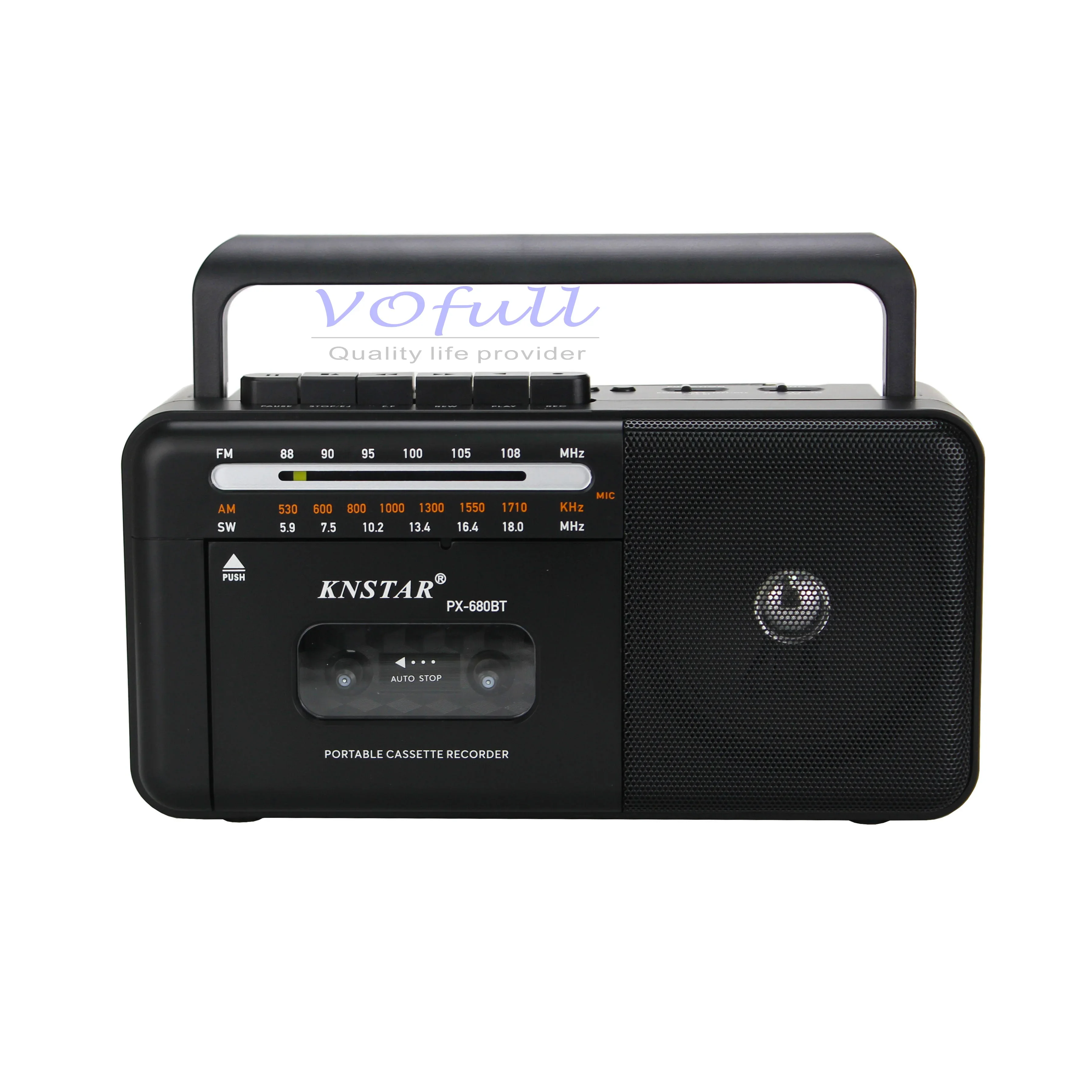 Lettore registratore a cassette wireless Vofull Radio AM FM SW Altoparlante portatile Radio