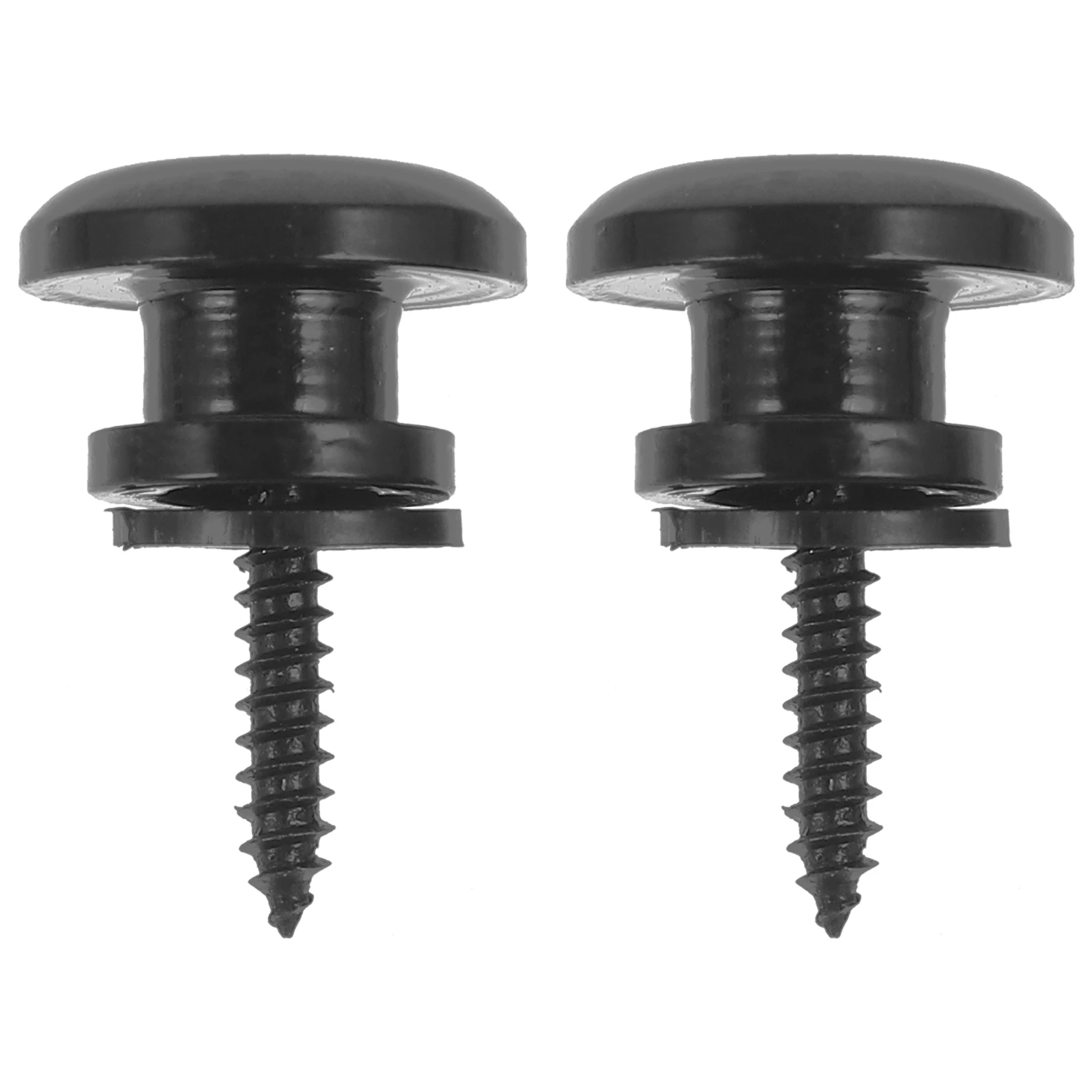 

2 Pcs Guitar Strap Buckle Acoustic Button Attachment Tail Nail Electric Bass Locks Zinc Alloy