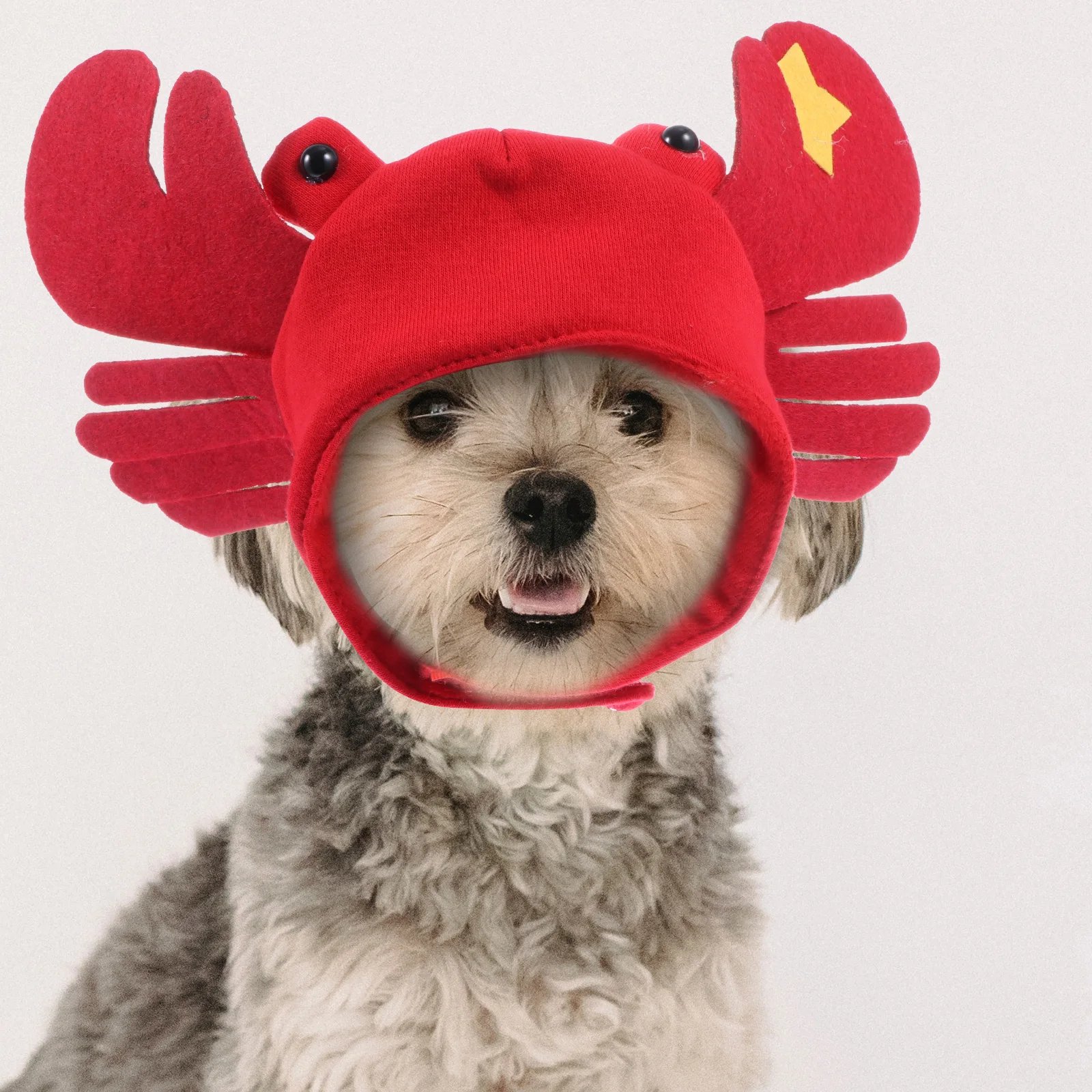 

Pet Hat Warm Crab Shape Outfit Dog Headpiece Party Puppy Cosplay Costume Adorable Pet Headdress Cat Cosplay Hat