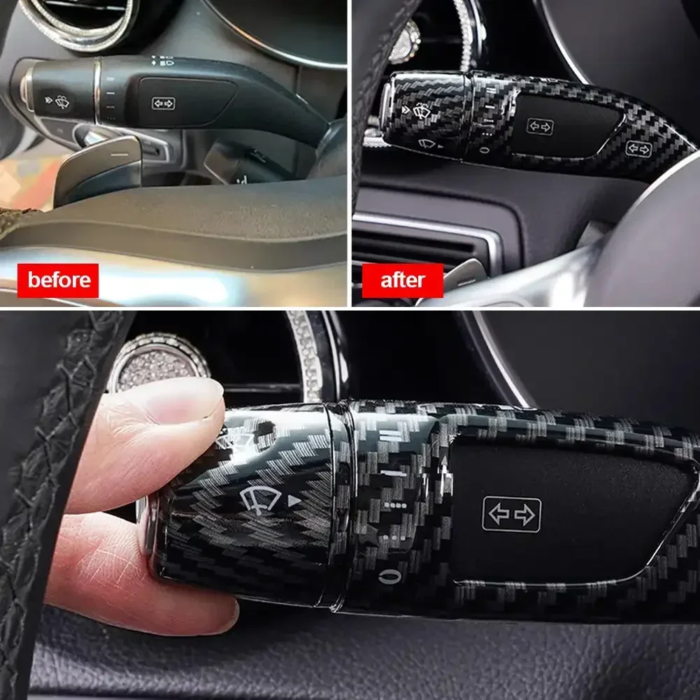 لمرسيدس بنز ABC E S GLC CLA GLA GLE GLS CLS GLK ML الفئة W205 W213 W212 W176 W204 سيارة رافعة تحول ممسحة قضيب غطاء الكسوة #3