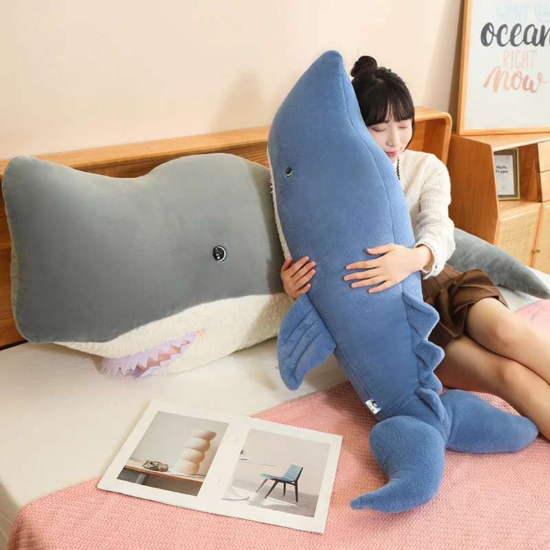 Large Sperm Whale Doll Pillow Animal Plush Toy Sleeping Leg Clamp Plush Toys Birthday Children's Gift 63inch 160cm DY10203