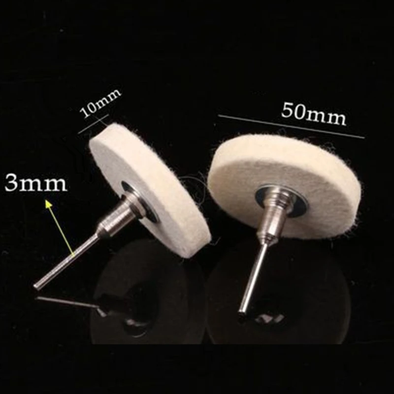 50mm 2 "Compressed Wool Felt Fabric Disc Polishing Buffing Pads Tool
