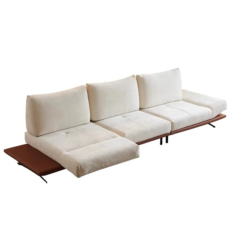 Modern minimalist sofa set: Italian multifunctional rotatable adjustable modular fabric sofa, suitable for living rooms