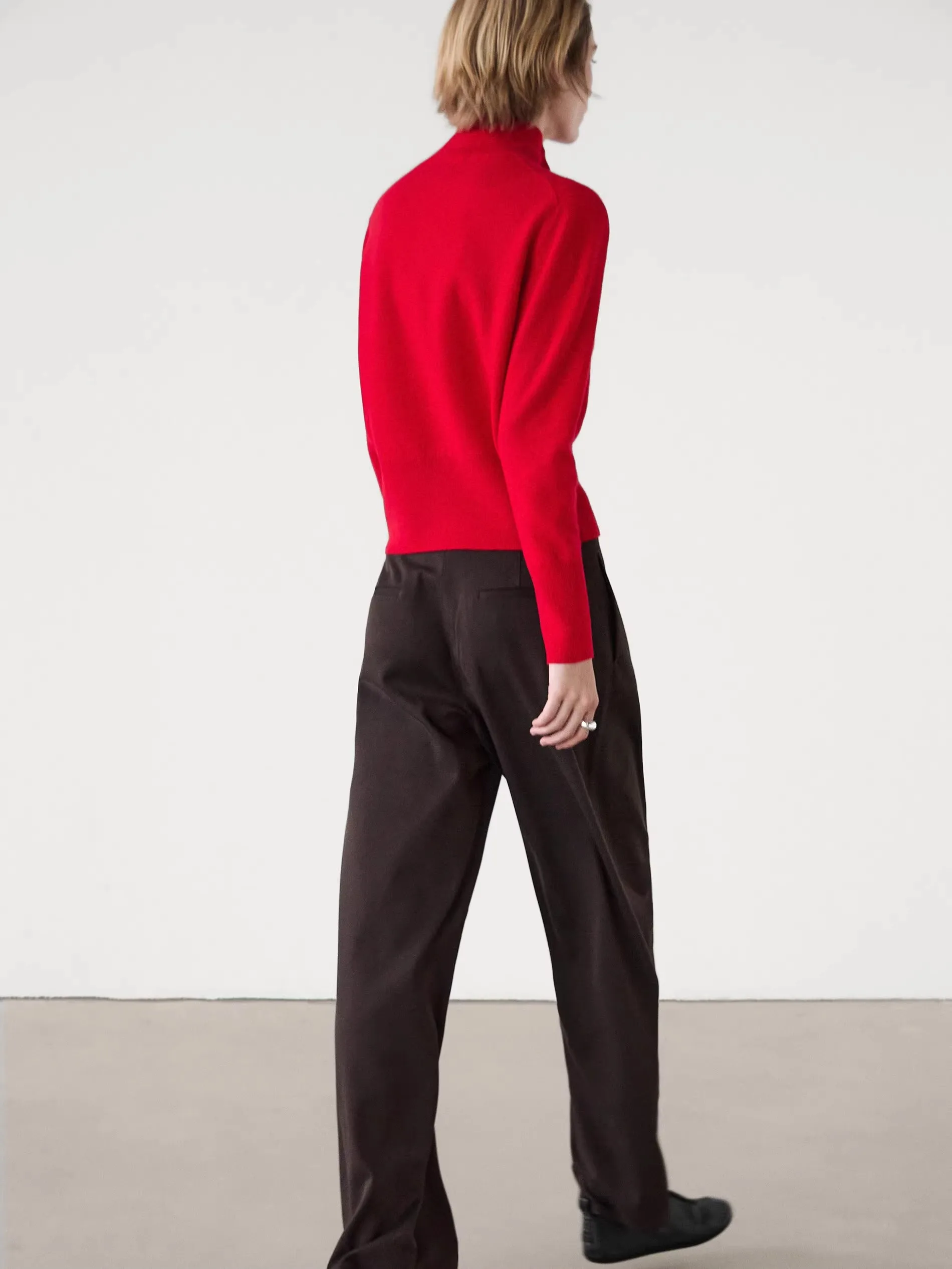 Ethereal MD 2025 masidutti ربيع جديد نمط الحد الأدنى ركاب سليم عالية الرقبة طويلة الأكمام سترة متماسكة