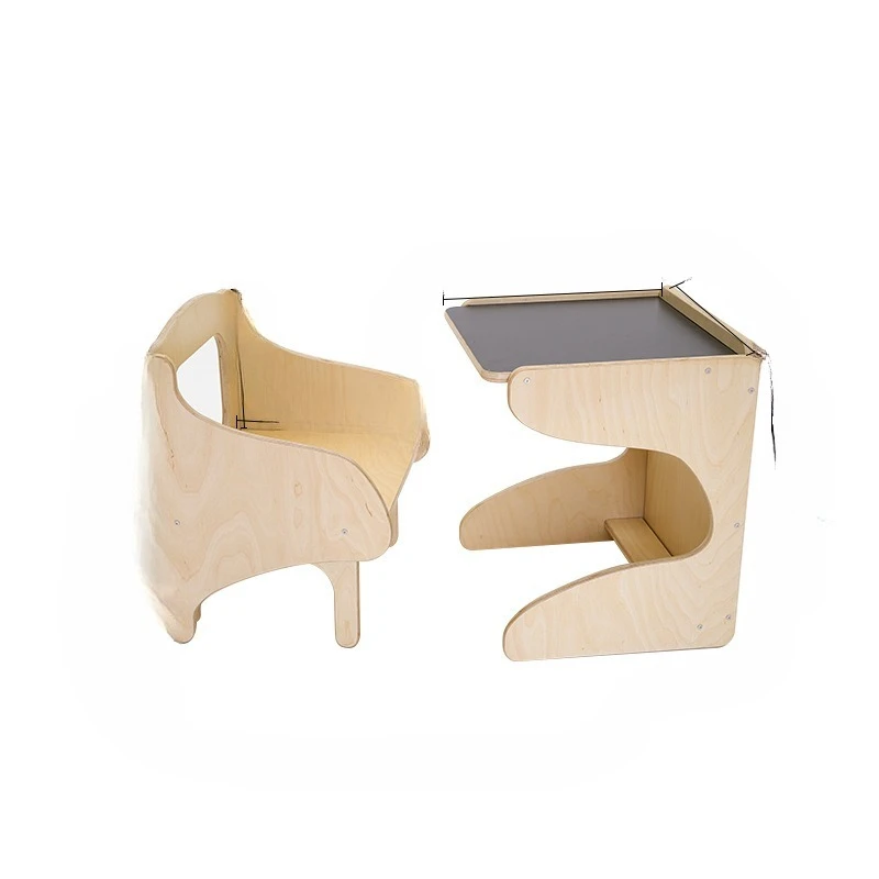 

Solid wood children's desk living room picture book study table bedroom writing table and chair storage