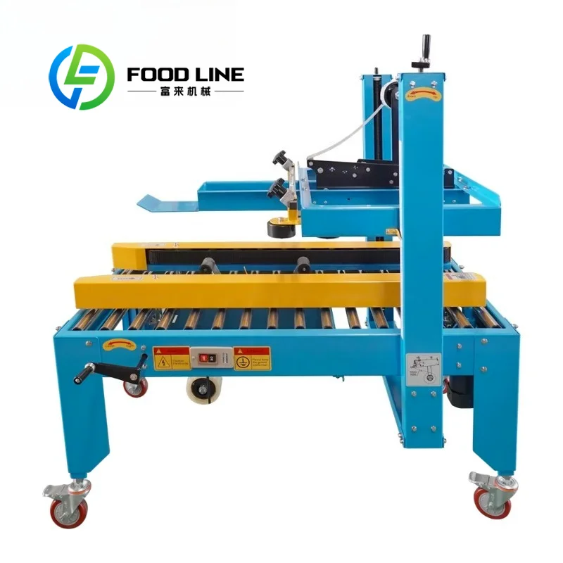 High Quality Full Automatic Electric Box Carton Case Sealing Machine for Beverage & Apparel with Wood & Paper Packaging