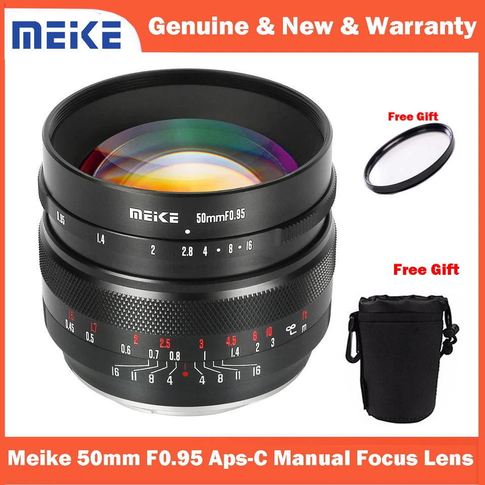 Meike 50mm F0.95 Standard Aperture Manual Focus Fixed Lens APS-C