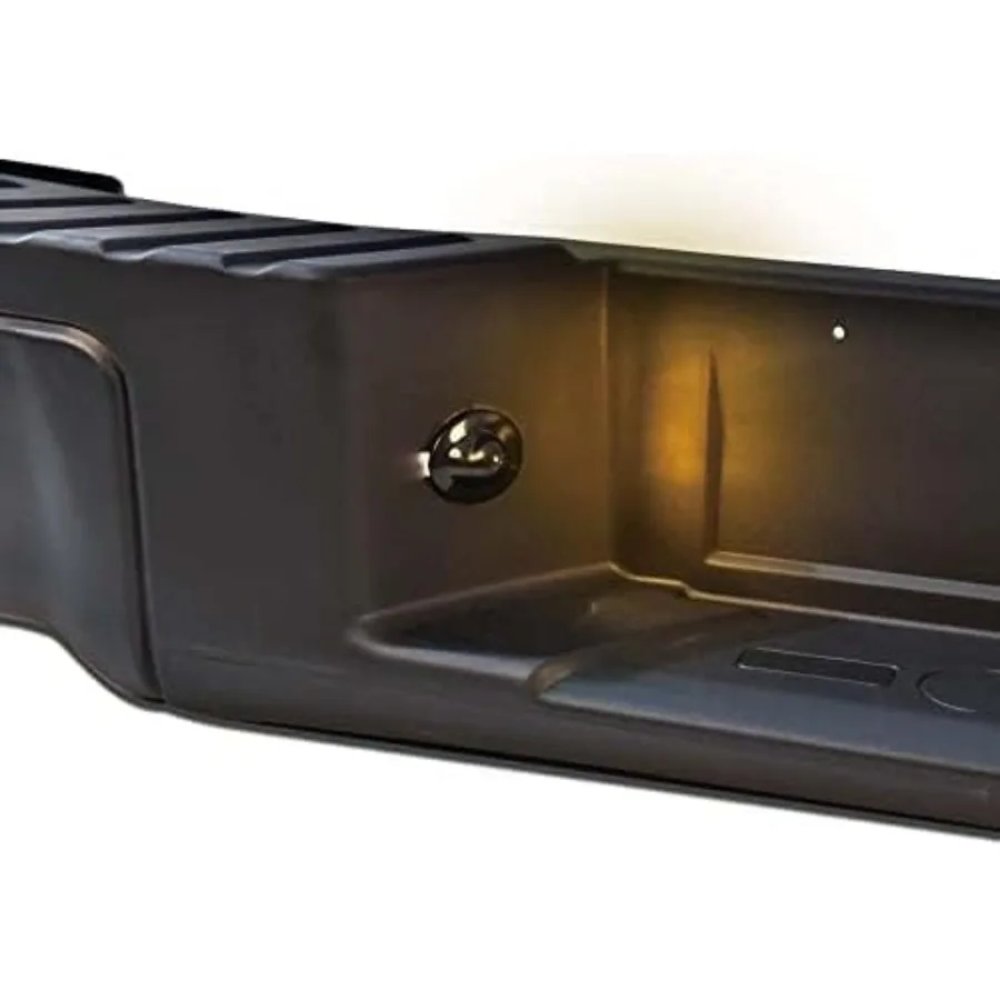 مجموعة المصد الخلفي الفولاذي المتوافقة مع شاحنة Ford F150 20092014 W o فتحة الاستشعار المصد الأسود 9L3Z17B807A 9L3Z17906A FO