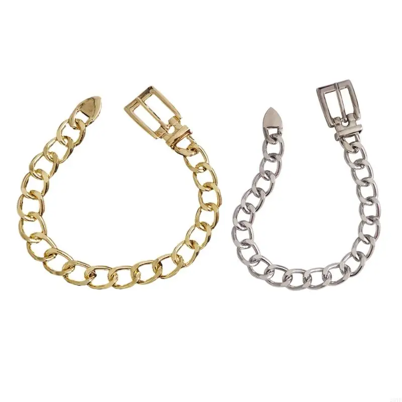 2025 NUEVO Decoración zapatos góticos Link cubano Accesorio cadena tobillo para mujeres