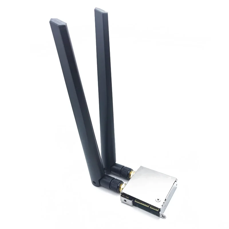 WiFi Go Network Adapter AX201 WiFi 6 Wireless Bluetooth 5.1 2400Mbps Key E Cnvio 2 WiFi Card  High Gain Antenna