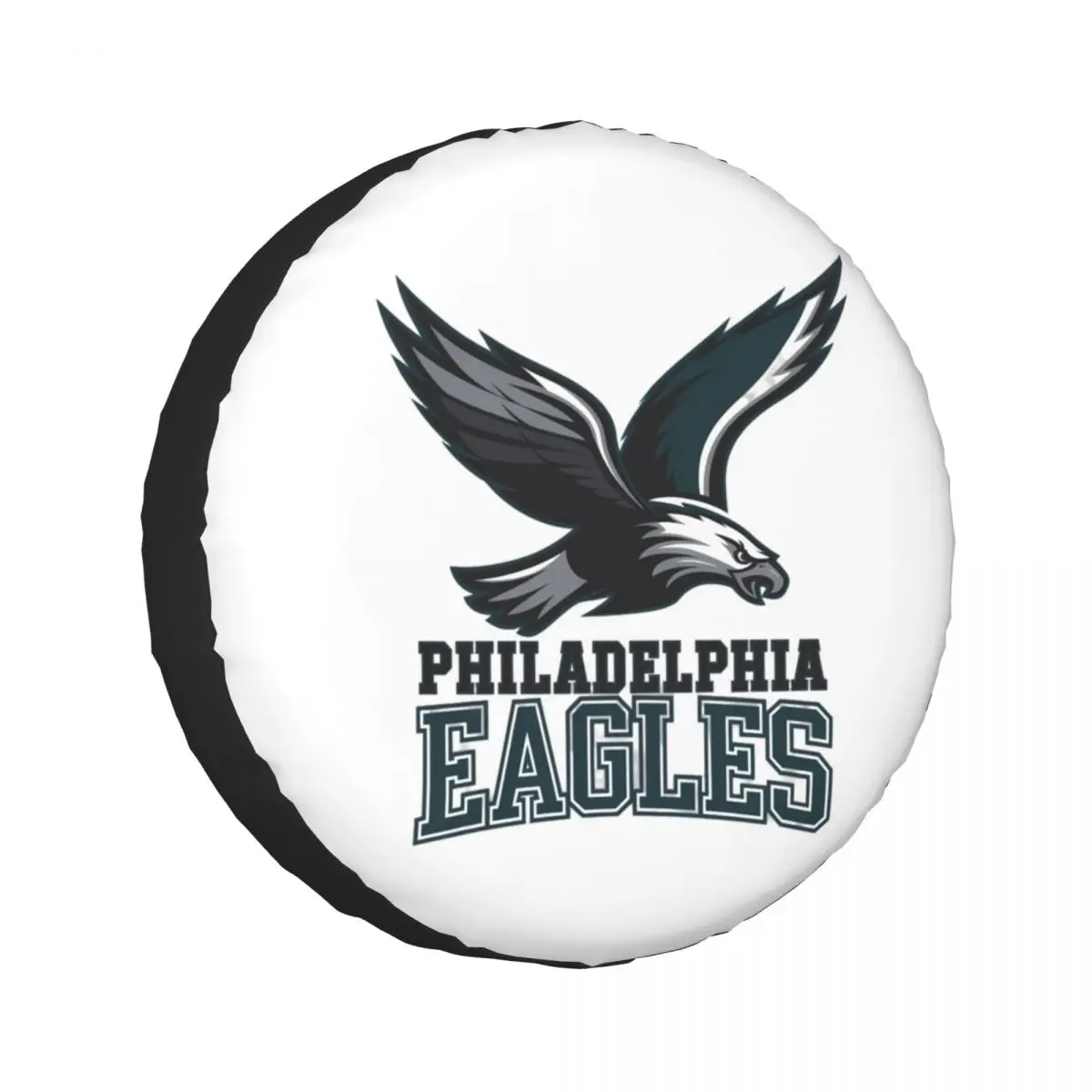 Custom Philadelphia Eagles Spare Tire Cover for Car Trailer 4x4 Wheel Protector Covers 14" 15" 16" 17" Inch