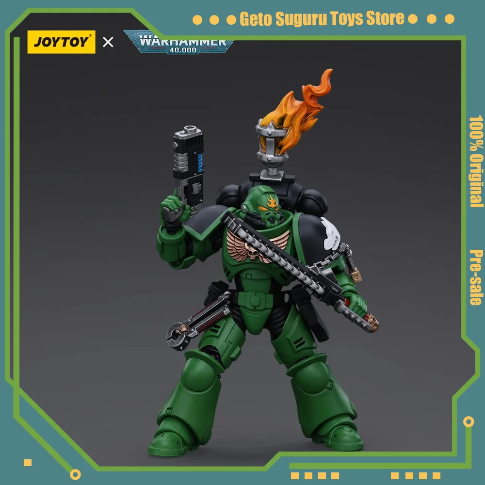 JOYTOY Warhammer 40 K 1/18 ตัวเลขการกระทํา Salamanders Intercessors จ่าสิบเอก Tsek'gan คอลเลกชันอะนิเมะทหารชุดของเล่นเด็กของขวัญ