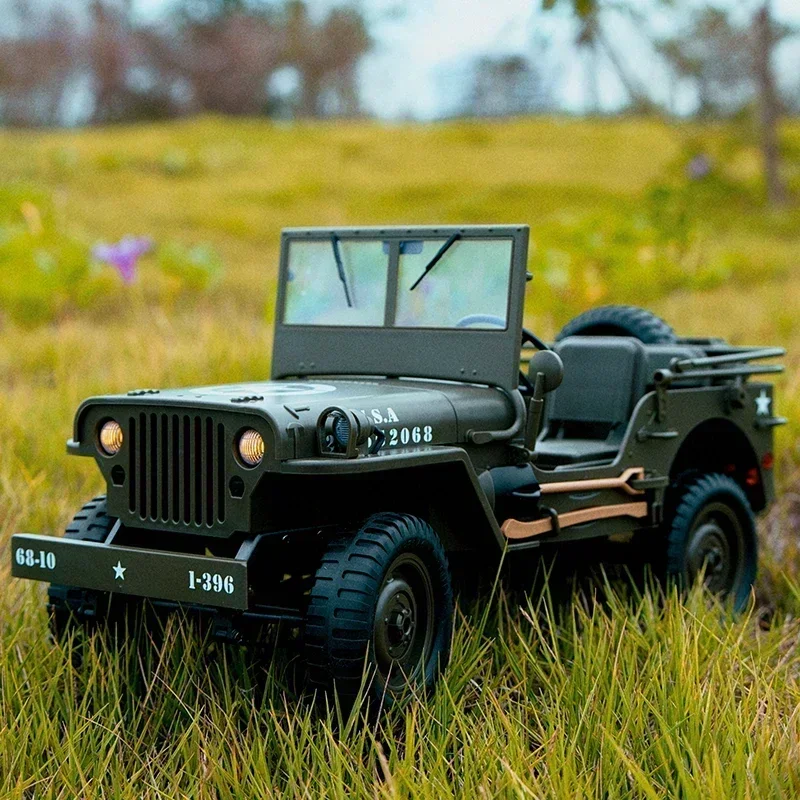 JJRC C8815 1/10 Simulation Climbing Off-road Military Truck Remote Control Car Electric Remote Control Free winch canvas Kid Toy