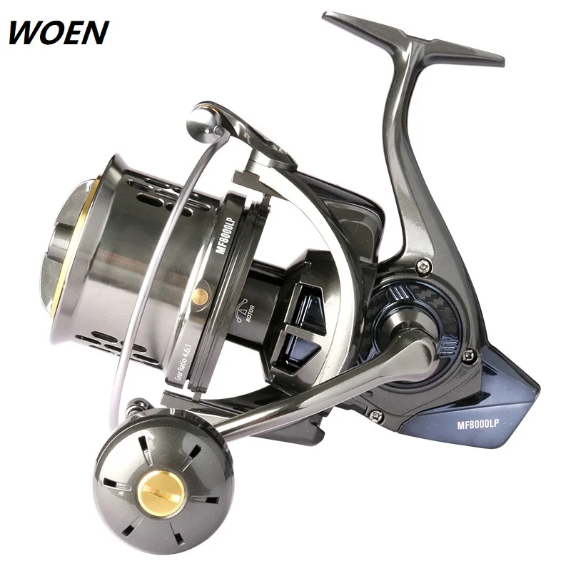 

WOEN all-metal MF8000LP Sea fishing Spinning wheel Sea water protection distant wheel 20 kg brake force