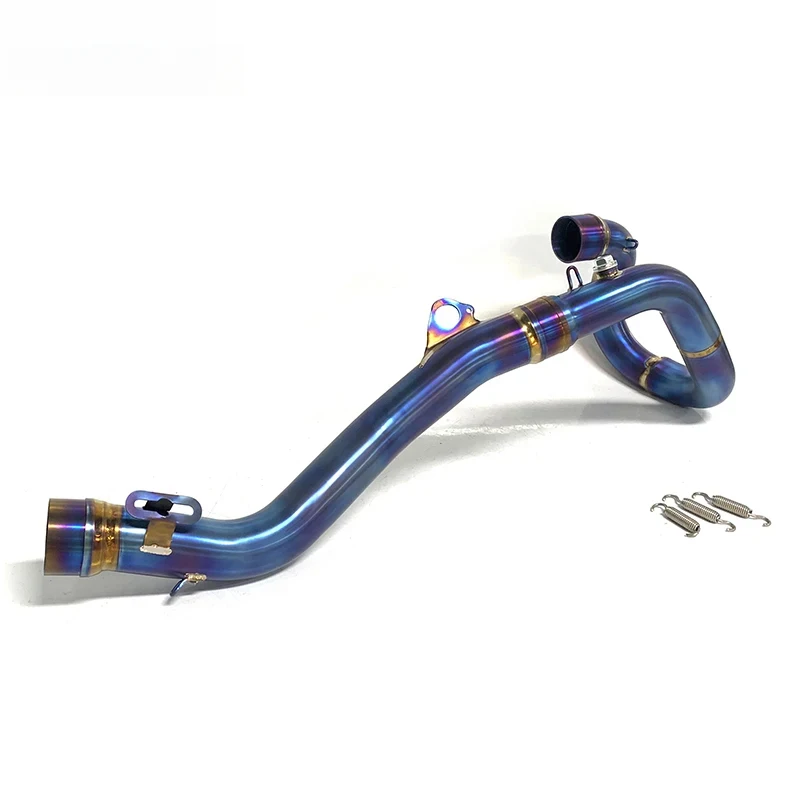 

Wholesale Titanium Alloy Front Header Pipe Racing Motorcycle Modified Escape Parts For 2020-2023 Models
