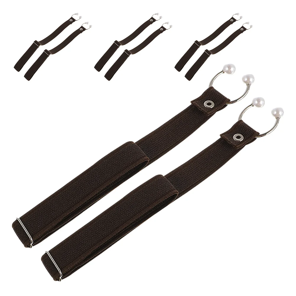 

4pcs Anti-Slip Decorative Shoe Clips Elastic Detachable Heel Straps For High Heels Sandals Secure Fastening Replacement Bands