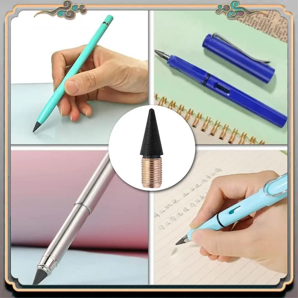 A46M-12 Pcs Inkless Pencil Tip Inkless Pencil Replacement Nibs Everlasting Pencil For Reusable Everlasting Pencil
