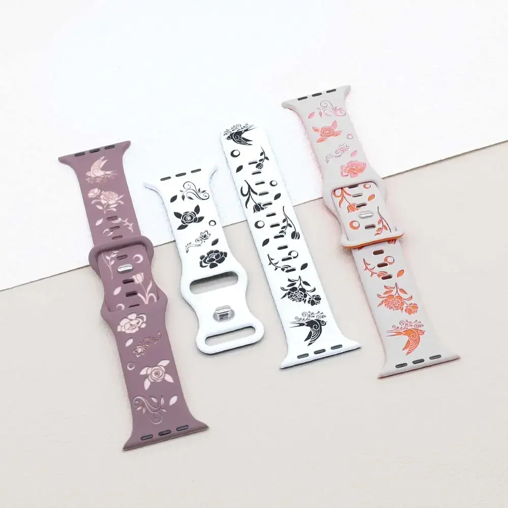 Cinturino per cinturino Apple Watch 44mm 41mm 40mm 45mm 49mm cinturino in Silicone Ultra rondine serie iwatch 10 9 7 SE 6 8 5 4 3 42mm 46mm