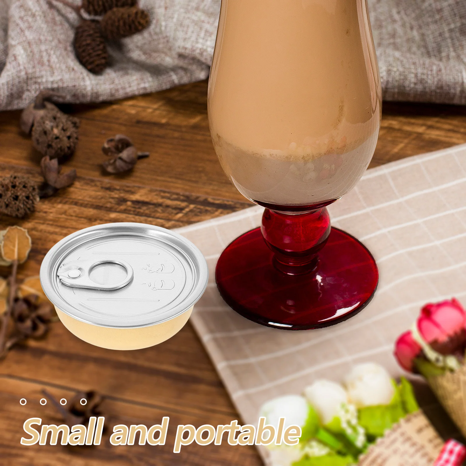 

12Pcs Aluminum Food Tin Empty Storage Containers Cake Dessert Small Food Storage Tins Empty Can Dessert Tin