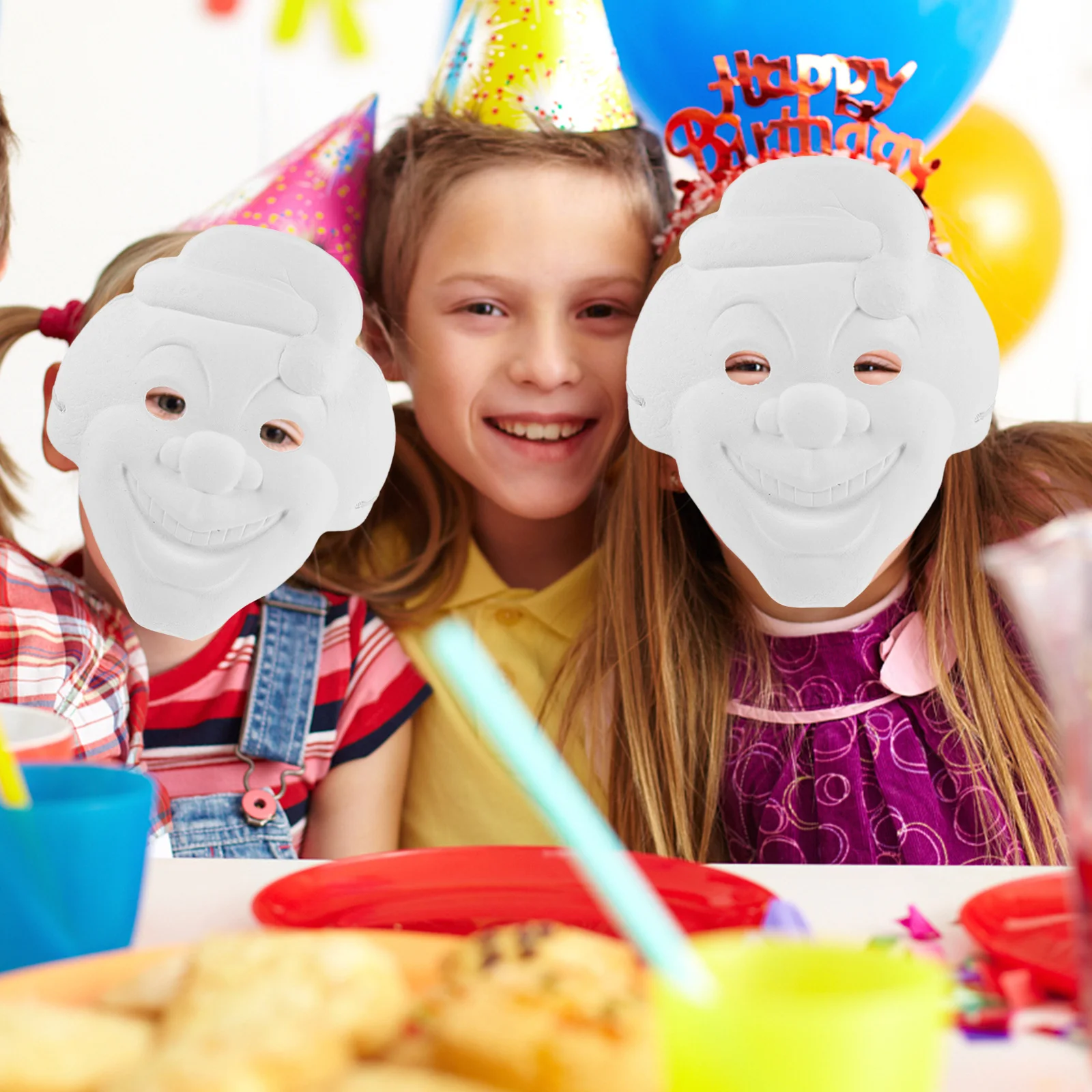 

6Pcs White Mask to Decorate DIY Craft Kit for Kids Adults Painting Class Project Halloween Costume Party Favor Masquerade