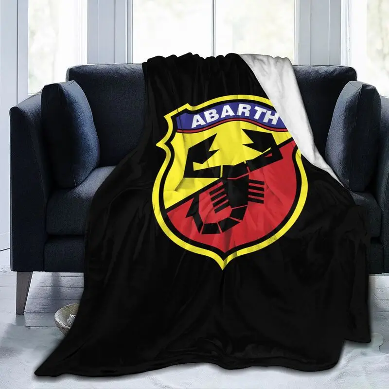 Abarth C Cool Comfortable Soft Throw Blanket Lightweight Warm Flannel Fluffy Blanket for Sofa Travel Camping Children and Adults