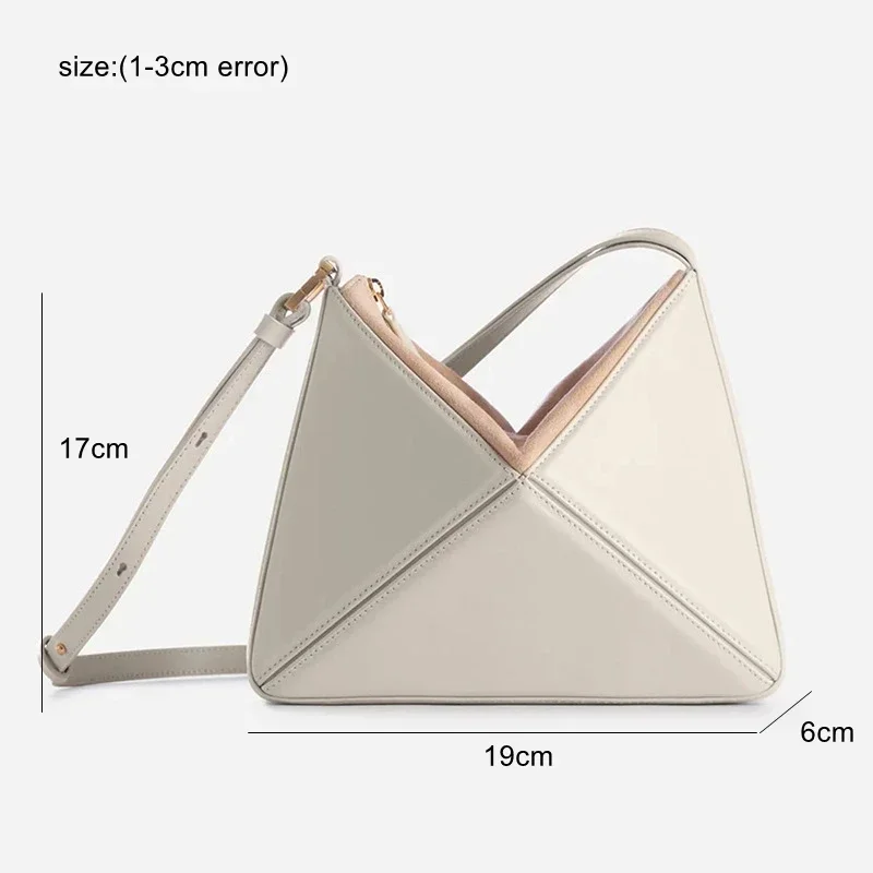 Turkey Style Designer Fold Trianglewomen\'s Handbag Winter Patchwork Candy Color Versatile Unique Leisure Female Bags