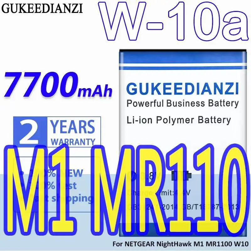 Долговечный аккумулятор маршрутизатора W-10A 7700 мАч для Netgear Nighthawk M1 MR110