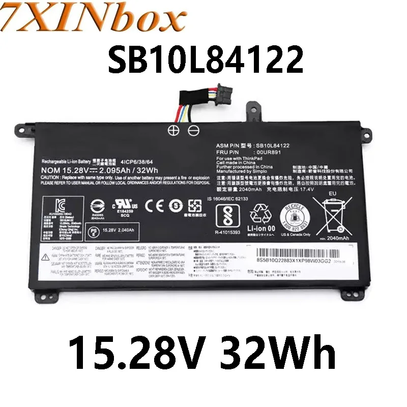 

7XINbox 00UR891 00UR892 15.4V 32Wh Laptop Battery For Lenovo ThinkPad T570 P51s P51s T580 00UR890 SB10L84123 SB10L84122 Series