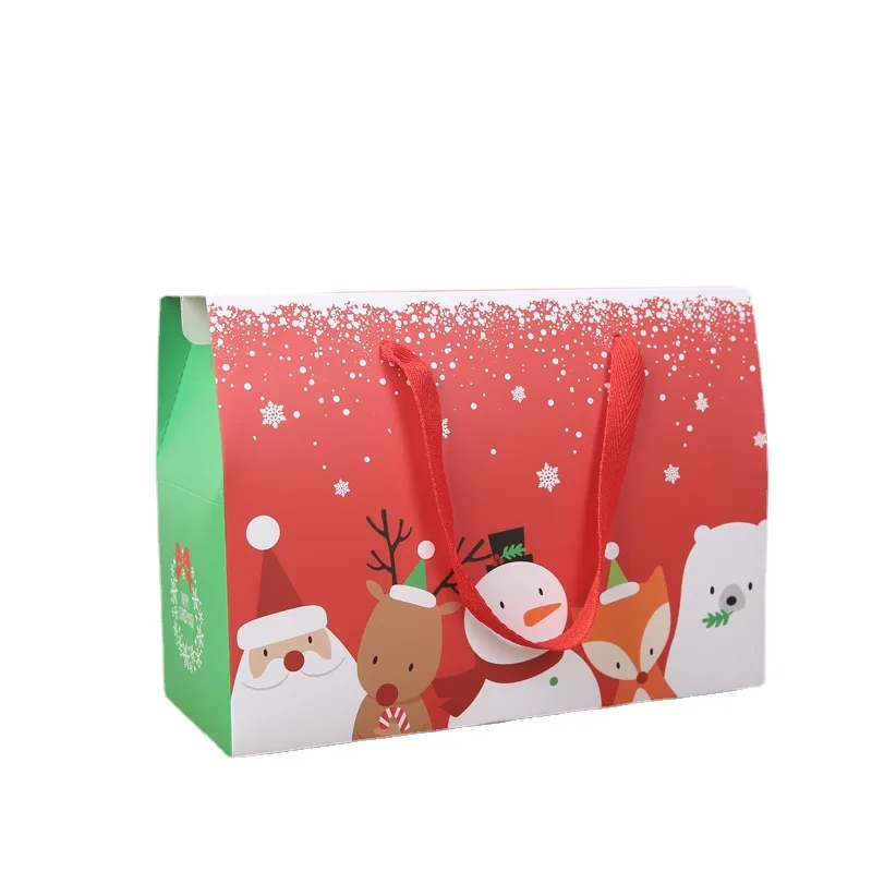 Christmas Gift Packaging Paper Box Christmas Eve Xmas Tree Bottom Decor Paper Box Big CapacityCandy Snacks Christmas Gift Carton