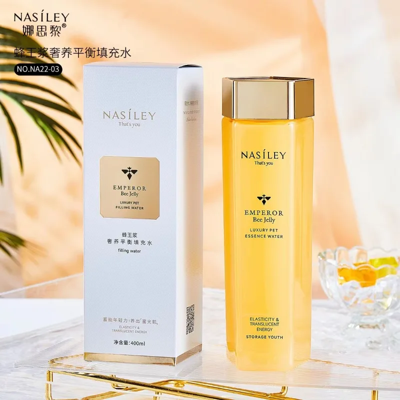 

400ML Royal Jelly Balanced Filling Water Essence Toner Shrink Pores, Hydrate, Moisturize, Nourish and Soften The Skin