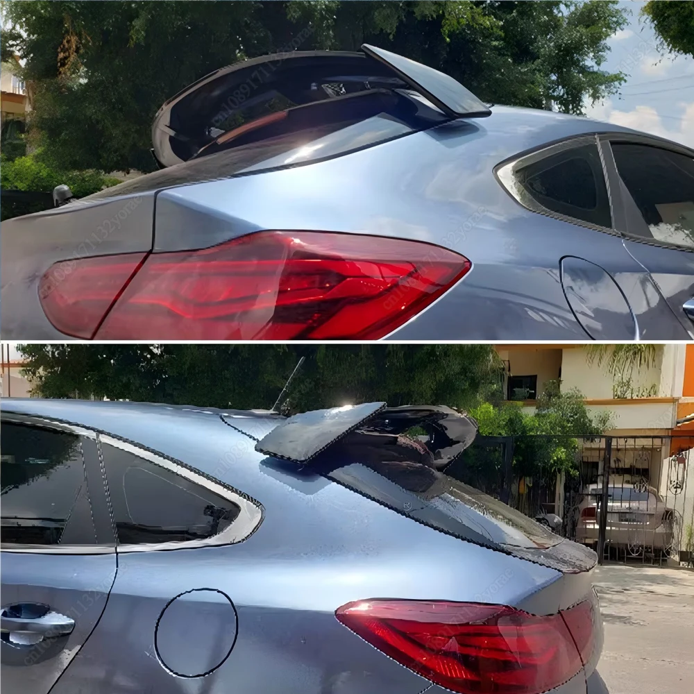 For KIA Forte Cerato Hatchback 2016-2019 Car Rear Roof Trunk Spoiler Wing Tail Fixed Wind Wing ABS Gloss Black Bodykits Tuning