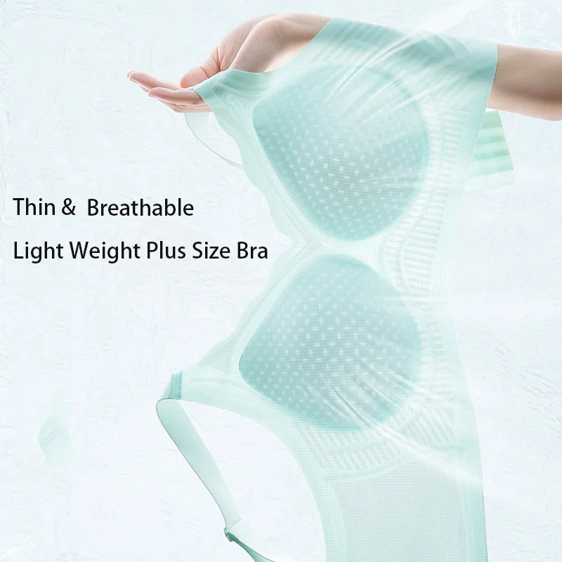 M-5XL حجم كبير النساء الصدرية ل 40-120 كجم رقيقة جدا منع ترهل لا حلقة الصلب حجم كبير تنفس ثقب كوب الملابس الداخلية