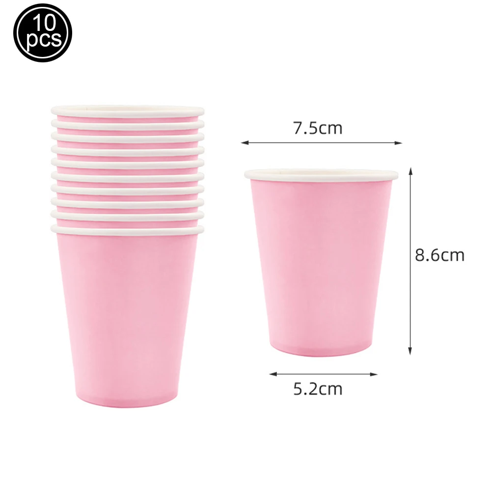 10Pcs Einfarbig Popcorn Boxen Einweg Papier Tasse Papier Lebensmittel Tabletts Geschenk Taschen Mit Griffen Hochzeit Party Baby Dusche liefert – Detail 11