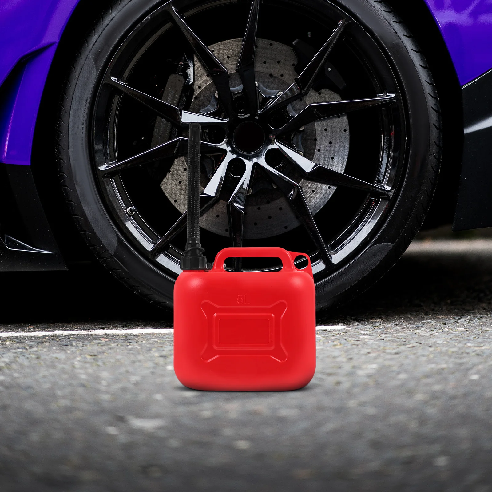 

5L Container Heavy Duty Portable Fuel Tank For Car Outdoor Use Durable Gas Can Storage Bucket Refillable Jug