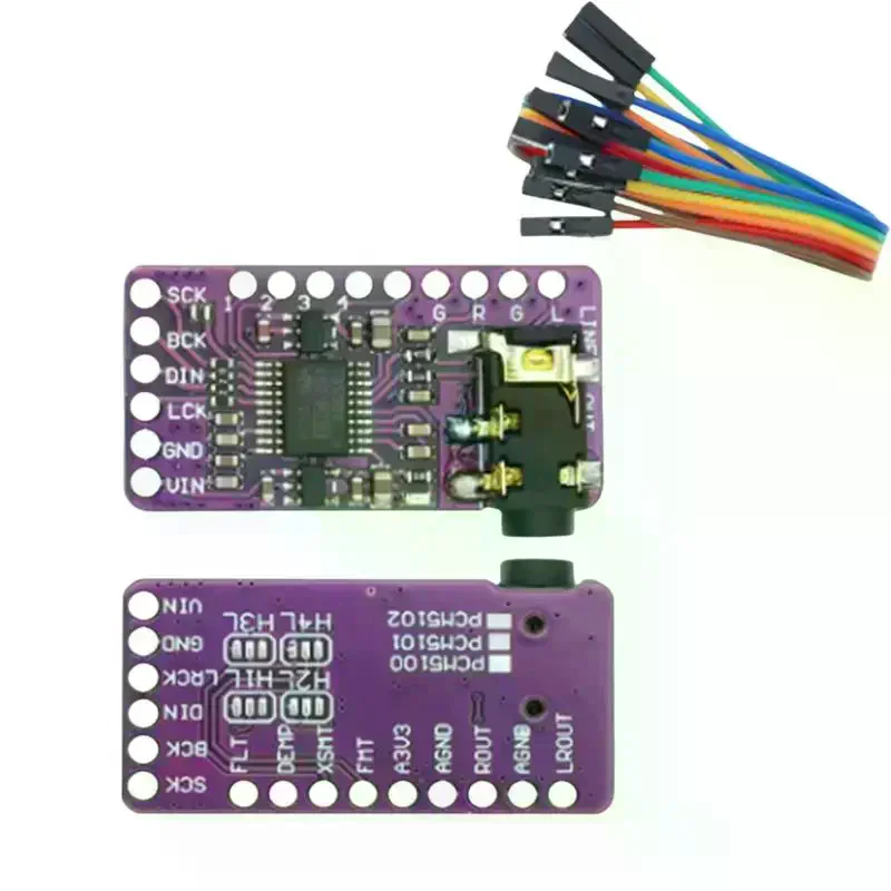 PCM5102A Interface I2S DAC Decoder GY-PCM5102 I2S Player Module For Raspberry Pi PHAT Format Board Digital PCM5102 Audio Board
