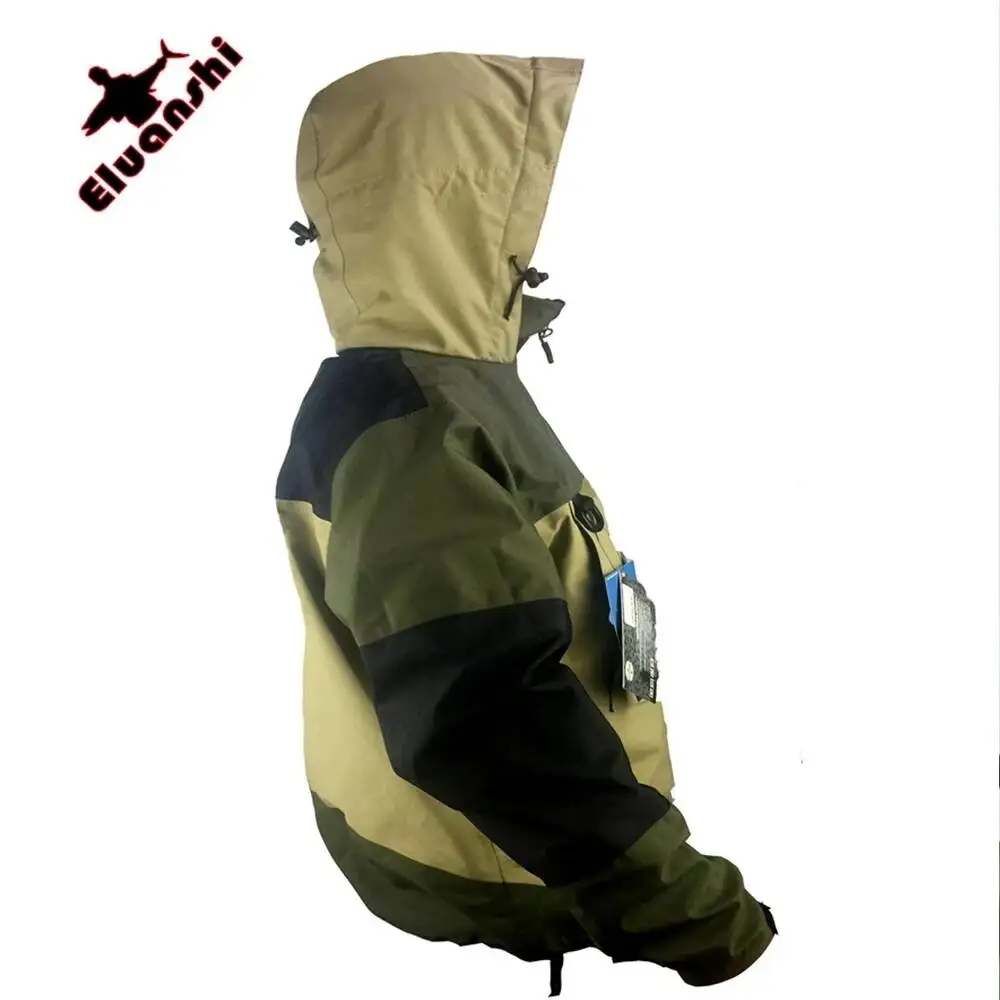 ELUANSHI Waterproof Breathable Fly Fishing Clothes Wader Jacket Wading Clothing Apparel
