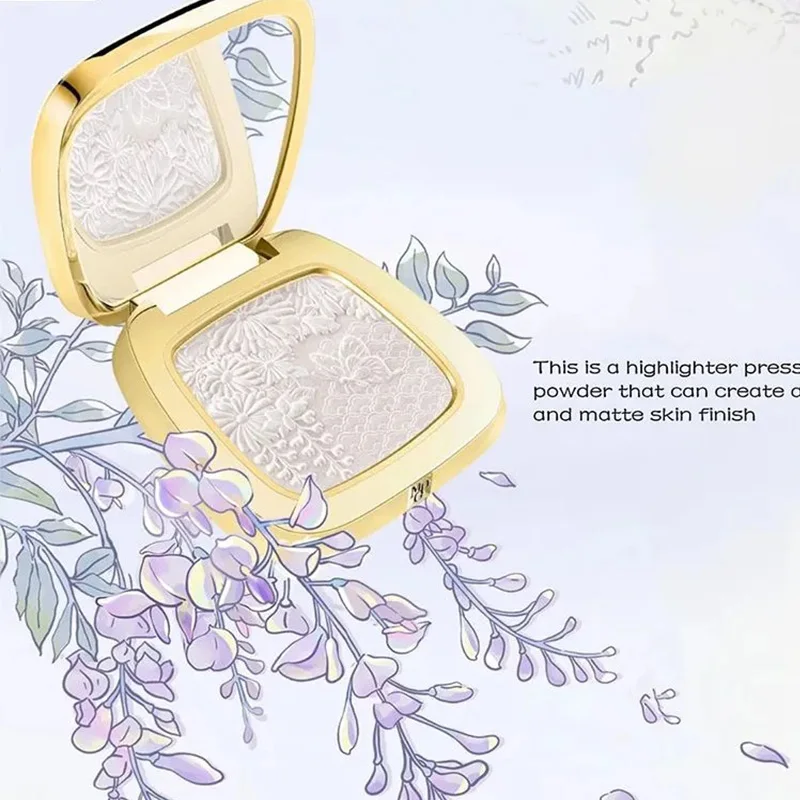 MAOGEPING Highlighter Makeup Palette Face Matte Shadow Lasting Glow Brighten Contour Shimmer Powder Volumetric Pearlescent 5g