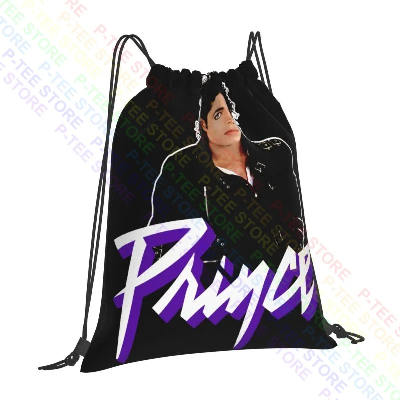 Michael Jackson Prince, Prince Rogers Nelson, Purple Rain Drawstring Bags Gym Bag Bookbag Lightweight