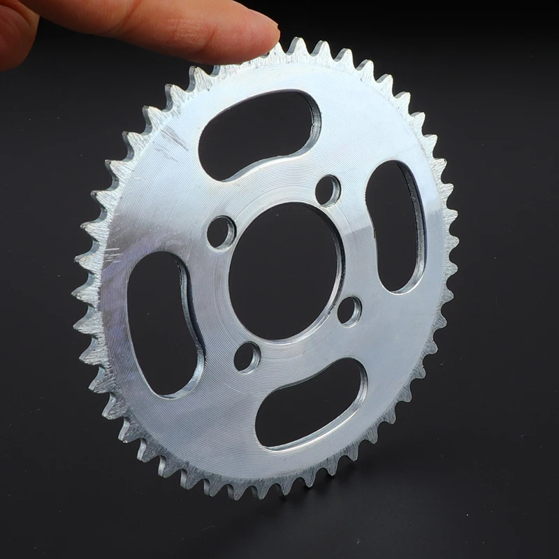 Electric Scooter Sprocket 25H 47T Sprocket 3/4 Holes Rear Sprocket Steel Electric Scooter Sprocket Replacement Accessory