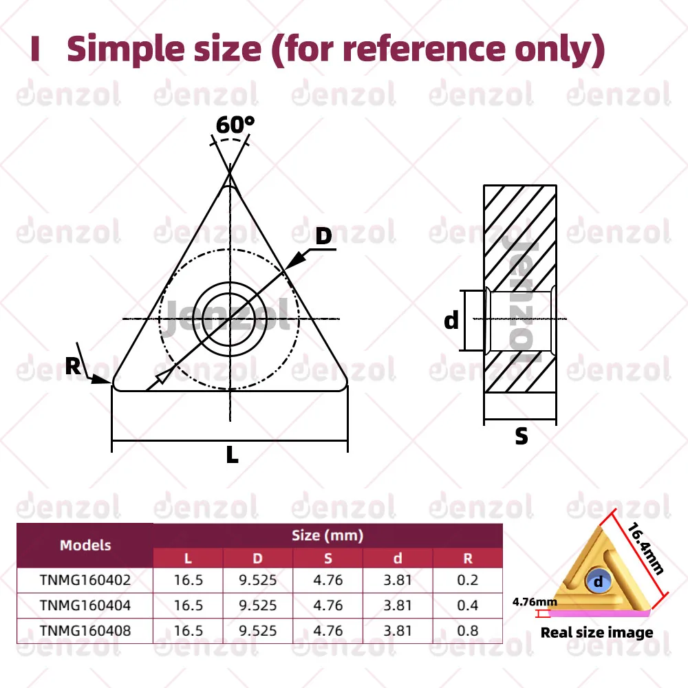 TNMG1604 TNMG2204 إدراج شفرة الثلاثي 60 درجة زاوية مشقوق إدراج لأجزاء الفولاذ المقاوم للصدأ الحديد الزهر الصلب الأجزاء المبتكرة