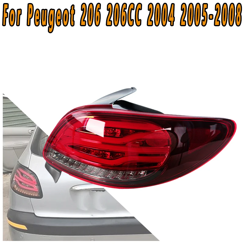

For Peugeot 206 206CC 2004 2005 2006 2007 2008 LED Taillight Reverse Light Turning Flashing Light Warning Signal Light Assembly